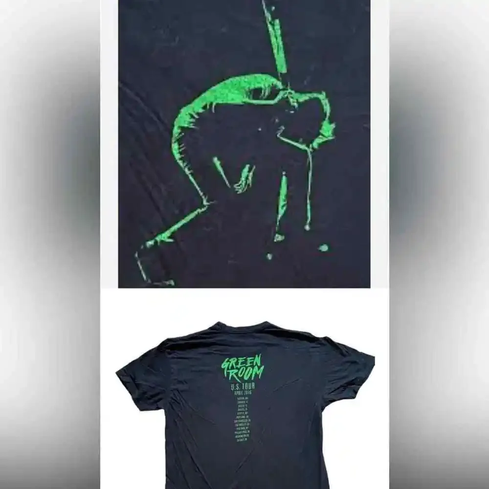 Green Room tour 2016 Punk Horror Movie T shirt Men's L
